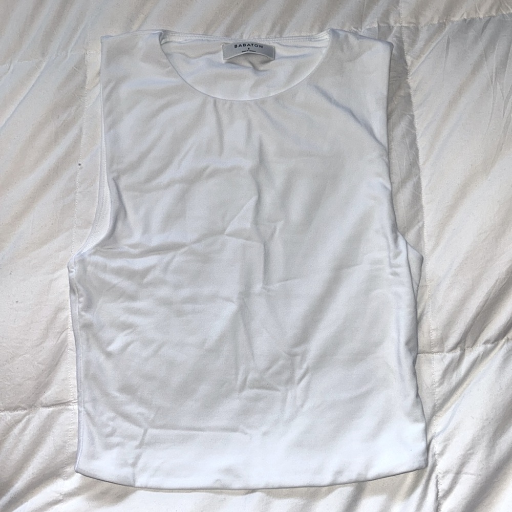 Babaton White Tank Top
